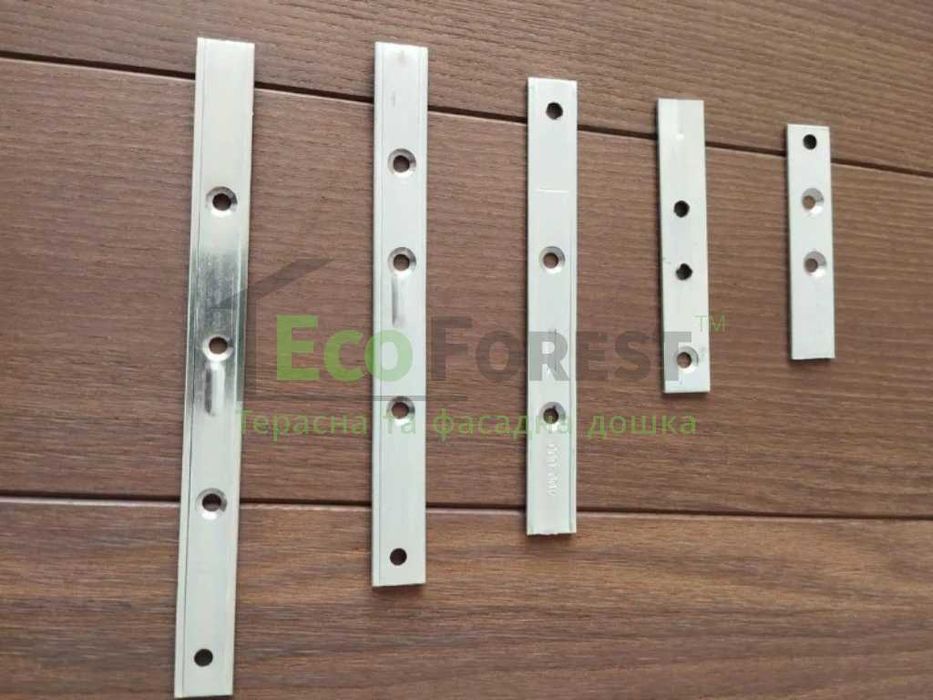 Пластина Змейка 70, 160, 185мм. Для терасної/фасадної дошки. Виробник!