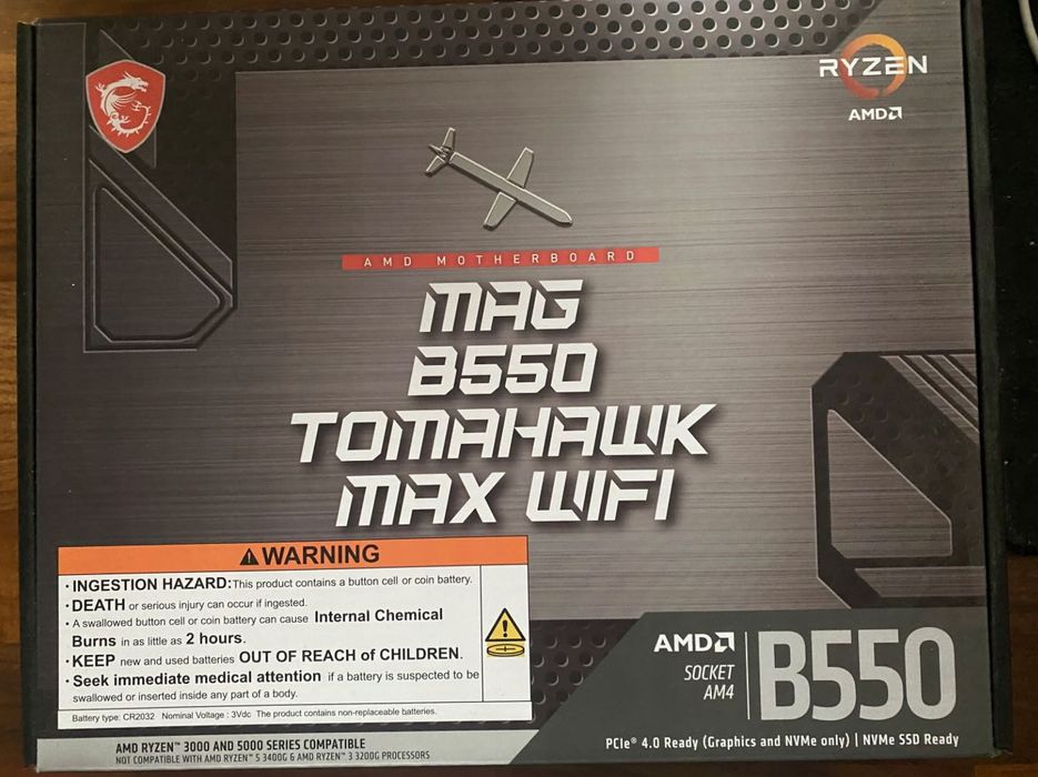 Płyta MSI MAG B550 Tomahawk MAX WIFI amd B550 DDR4 /USB3.1 WiFi/BT ATX