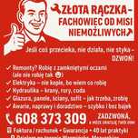 Złota Rączka 40 lat. KonserwatorRemont,Plytki,Łazienki,Naprawcze,Awari