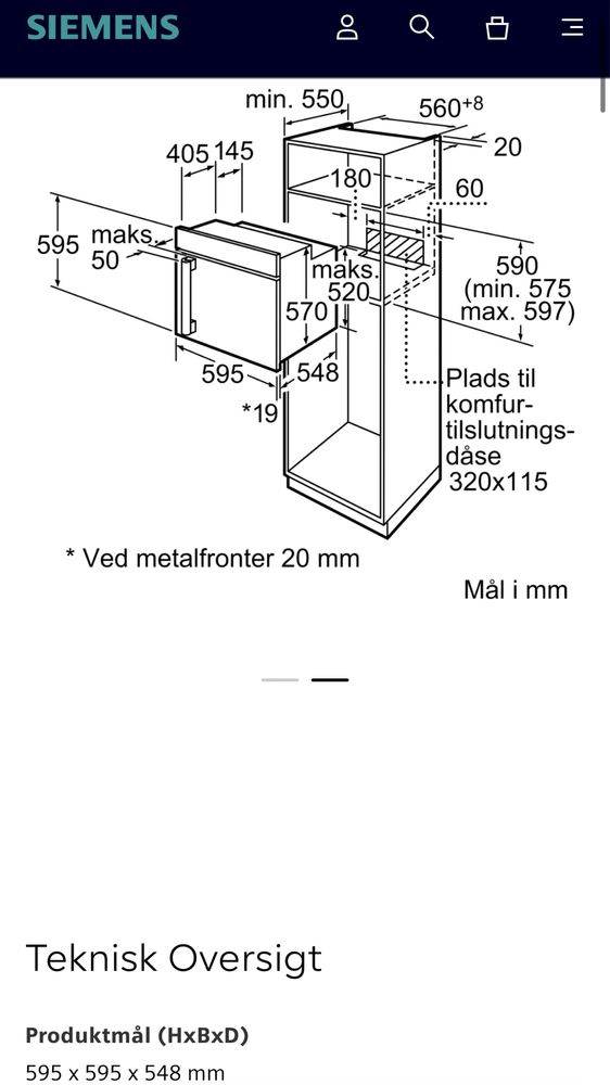 Piekarnik SIEMENS 60x60