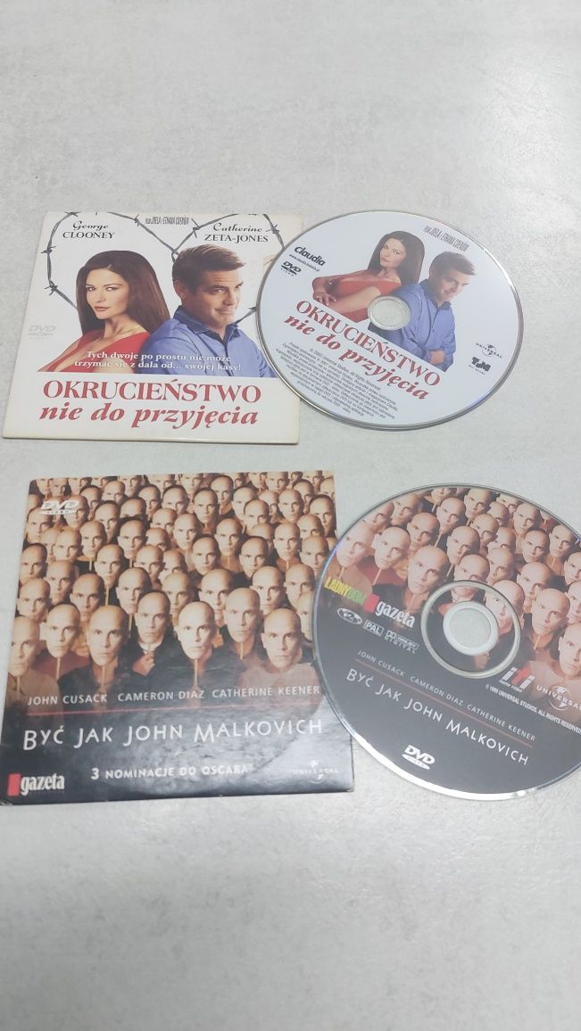 Okrucieństwo nie do przyjęcia + Być jak John Malkovich. 2 x dvd