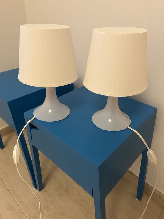 Candeeiros brancos 2unidades IKEA