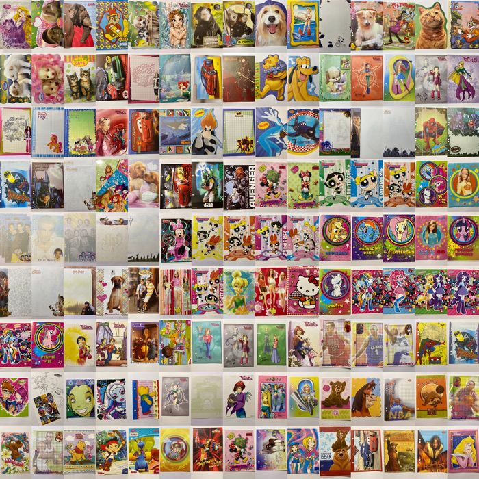 Karteczki, zestaw, 145 sztuk, różne, disney