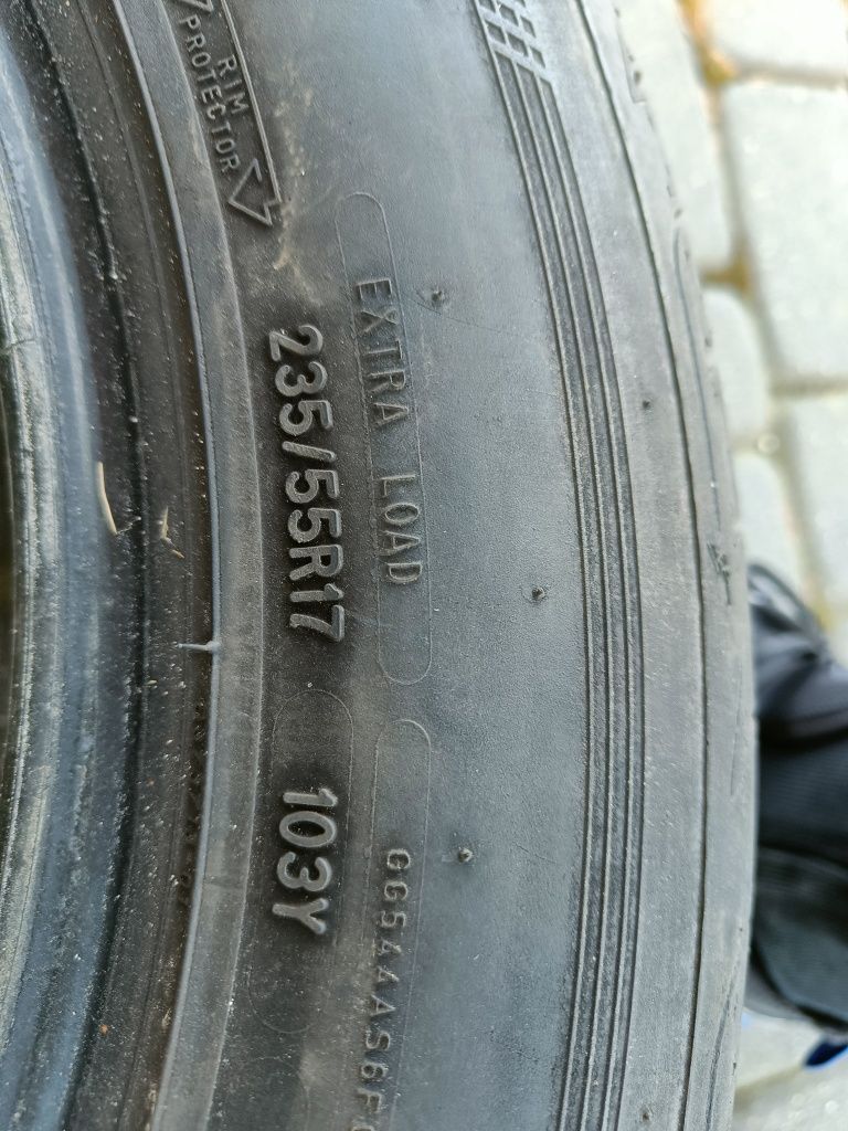 2*Opony letnie Goodyear 235/55/17 6,5mm 2021r