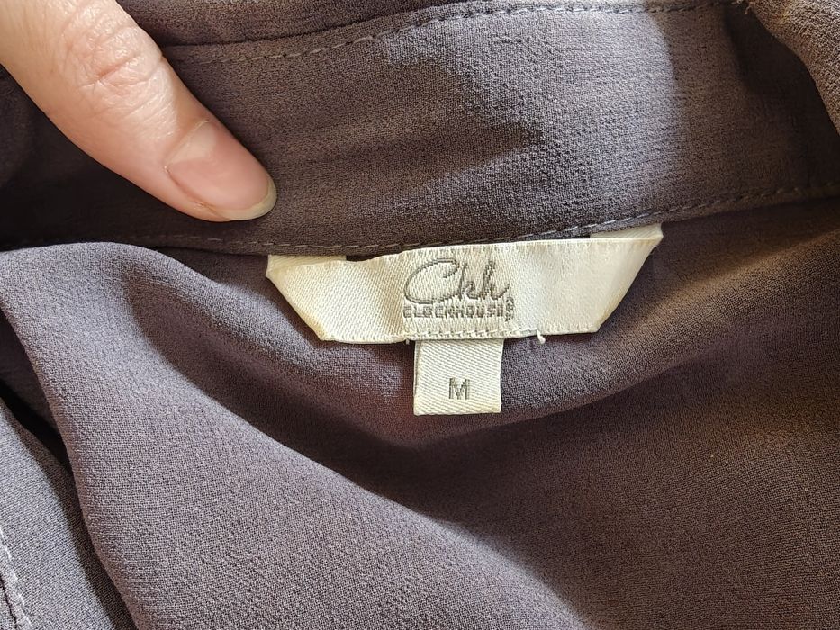 Czarna prześwitująca koszula marki Clockhouse