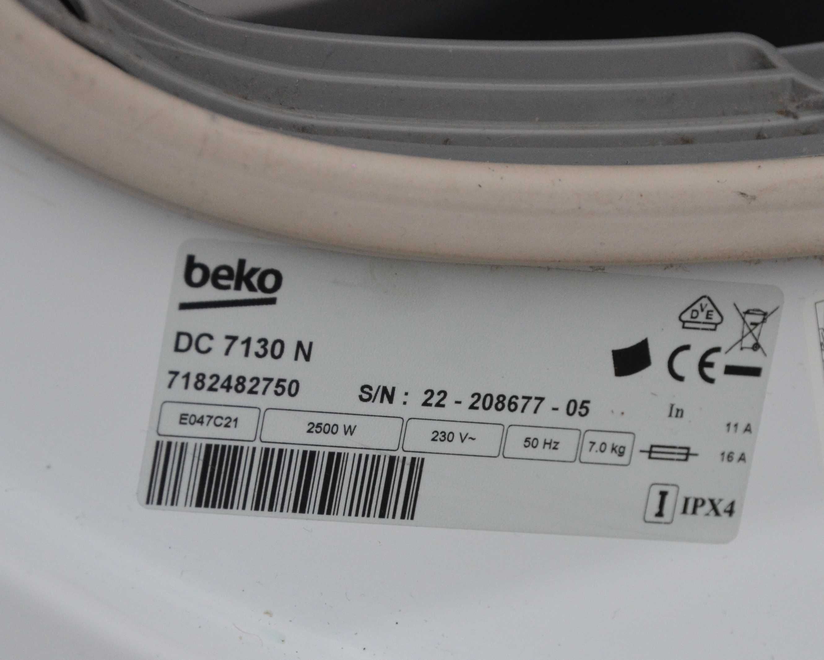 Beko DC 7130 N 7kg suszarka do ubrań kondensacyjna 15 programów