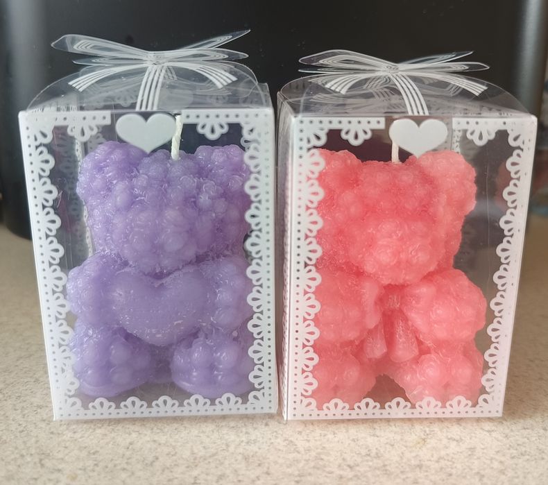 Miś świeczka sojowa