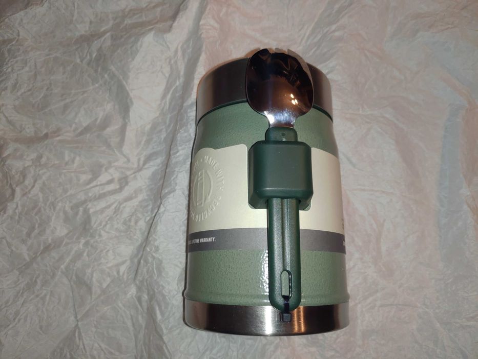 STANLEY Classic Legendary Food Jar + Spork 0.4L Green - термос для еды