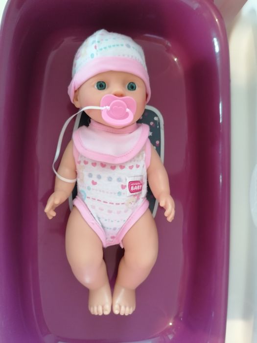 Smoby Baby Nurse Łóżeczko 2w1 dla lalki/przewijak + lalka