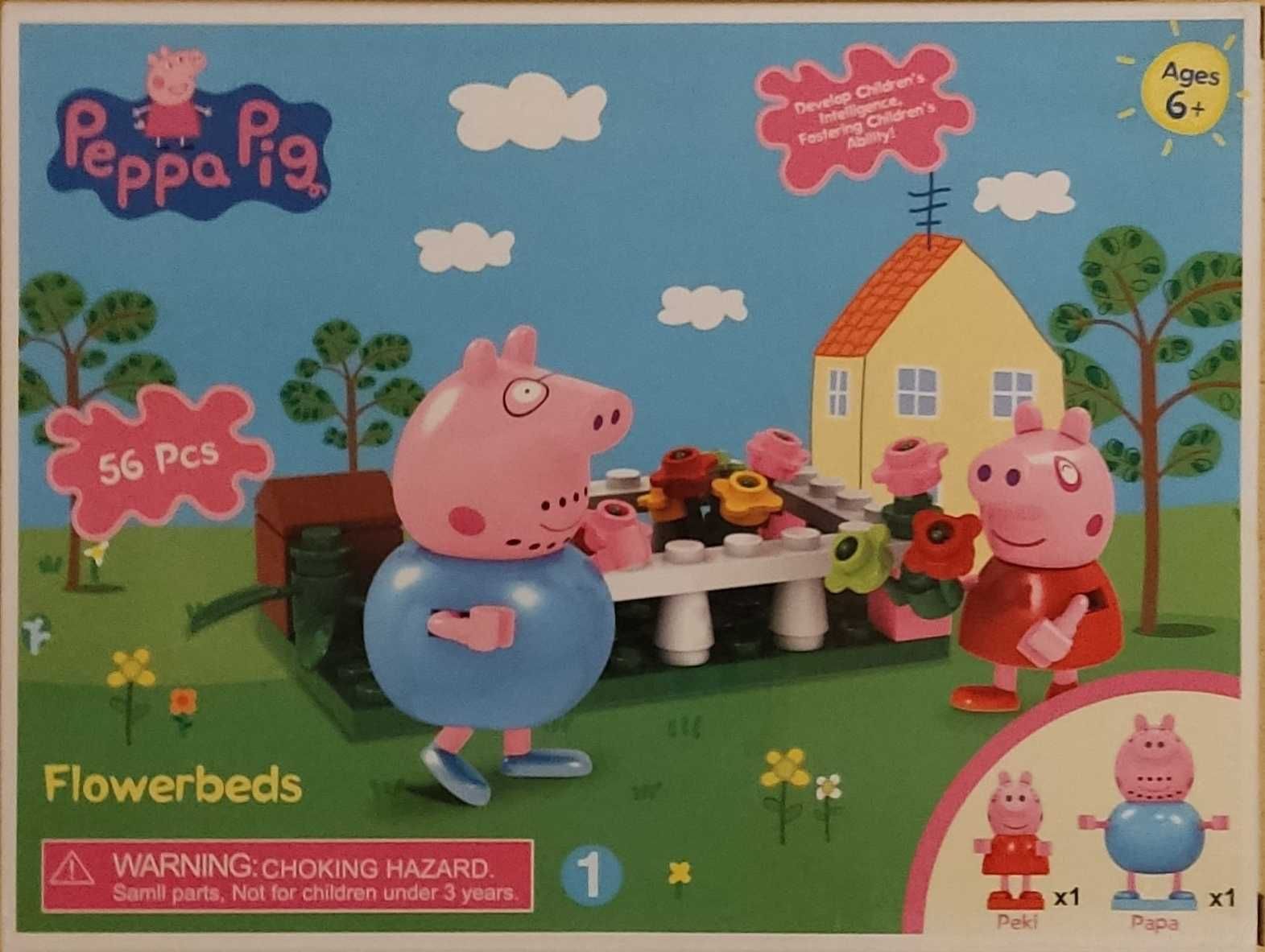 Klocki Świnka Peppa kwietniki