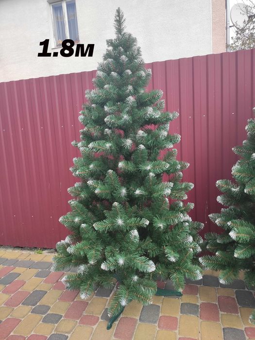 ХІТ‼️ Искусственная елка с белыми кончиками 1.5-2.5м, ялинка штучна