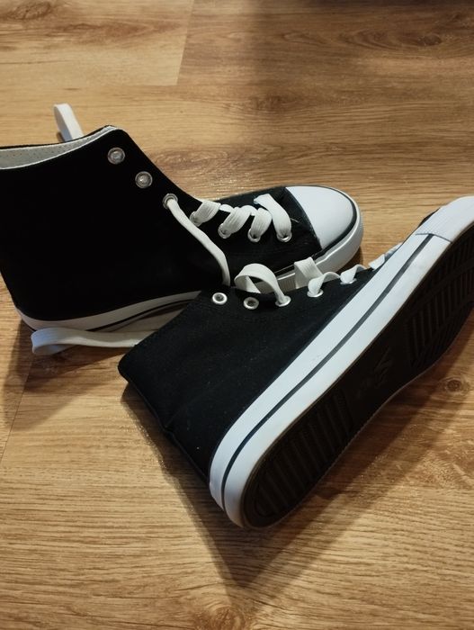 Czarne trampki damskie rozmiar 36