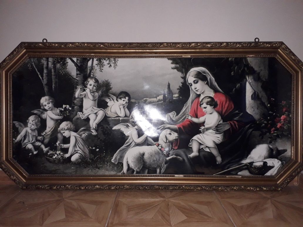 Obraz święty Maria i anioły