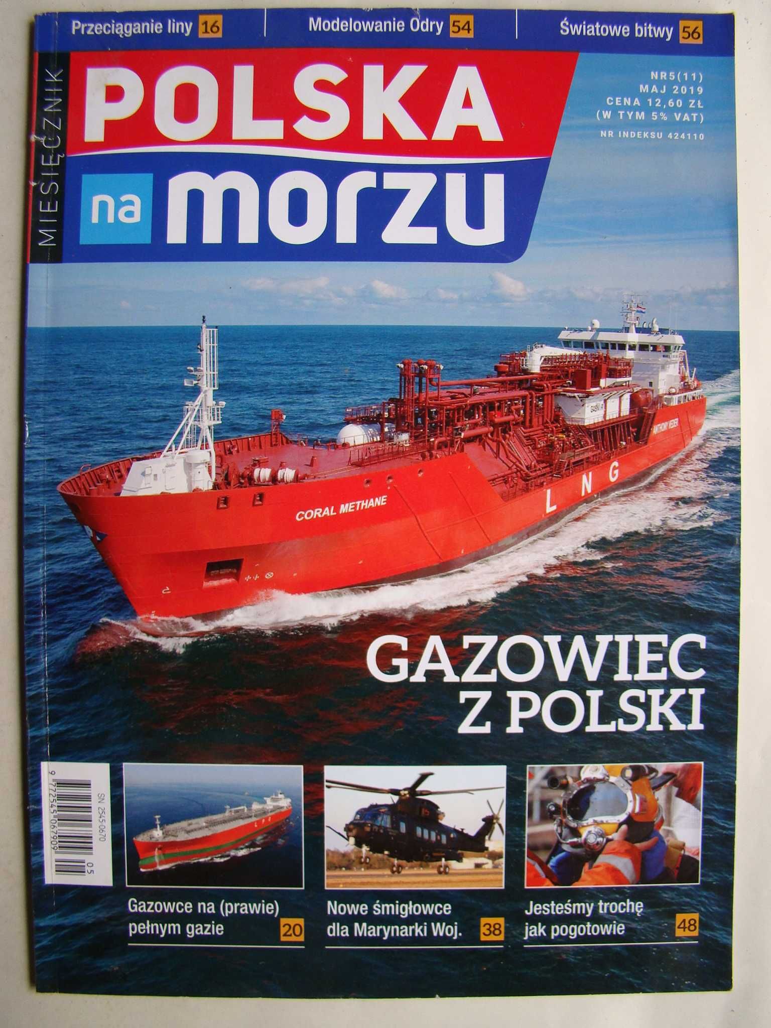 Polska na morzu. Miesięcznik. Nr 1 (7) - 7 (13). Rok 2019. 7 egz.