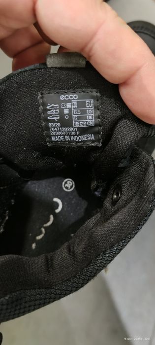 Черевики Ecco (Gore-tex), зимові, єврозима. 30р.