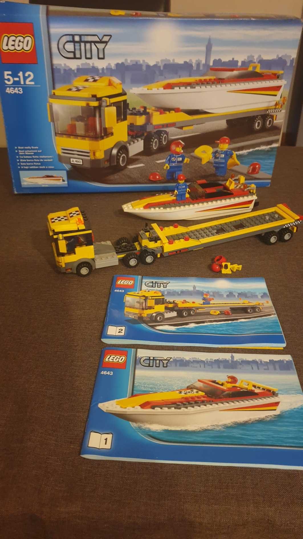 Klocki Lego City 4643 ciężarówka z motorówką