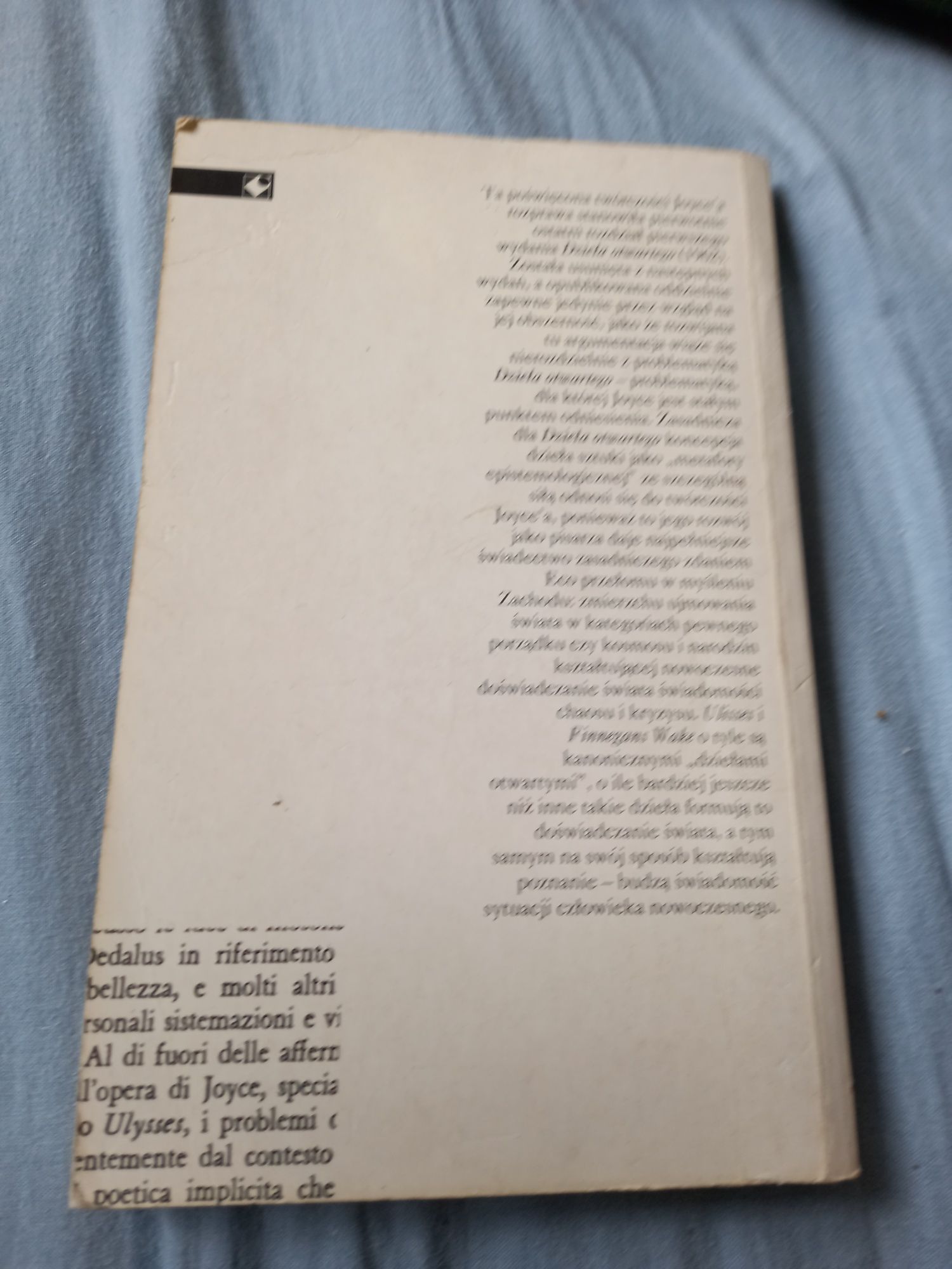 Książka Umberto Eco Poetyki Joyce'a