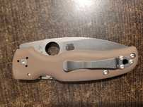 Spyderco Shaman Sprint Run Brown G10 Stonewashed CPM-15V