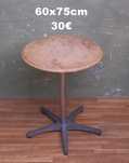 Mesa esplanada retro vintage ferro e mármore