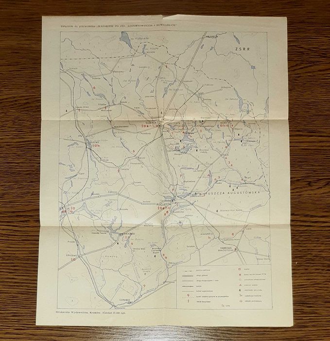 Kajakiem po jeziorach augustowskich i suwalskich przewodnik Kuran 1967