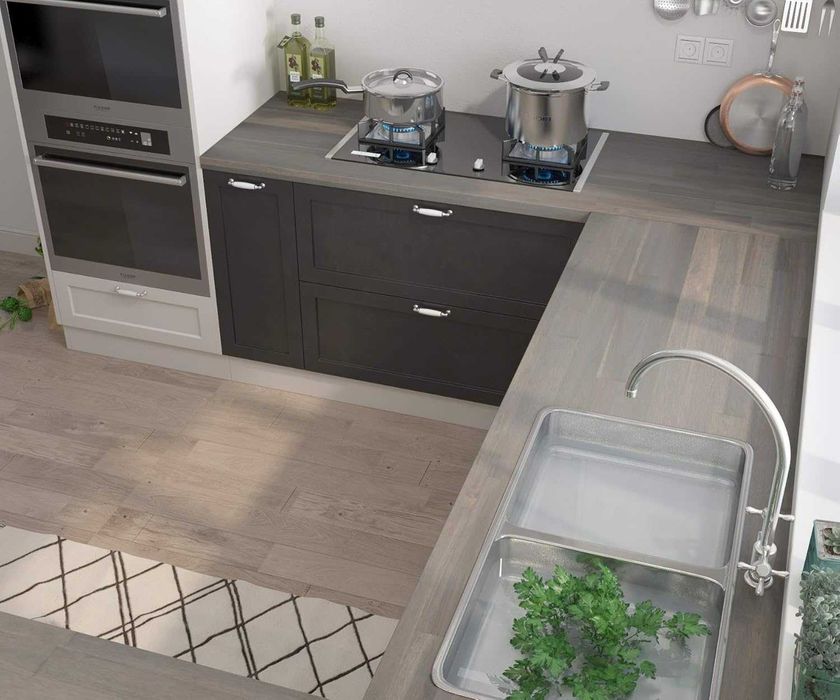 Blat na stół / kuchenny / AKACJA 2200 x 635 x 26 szary zmierzch