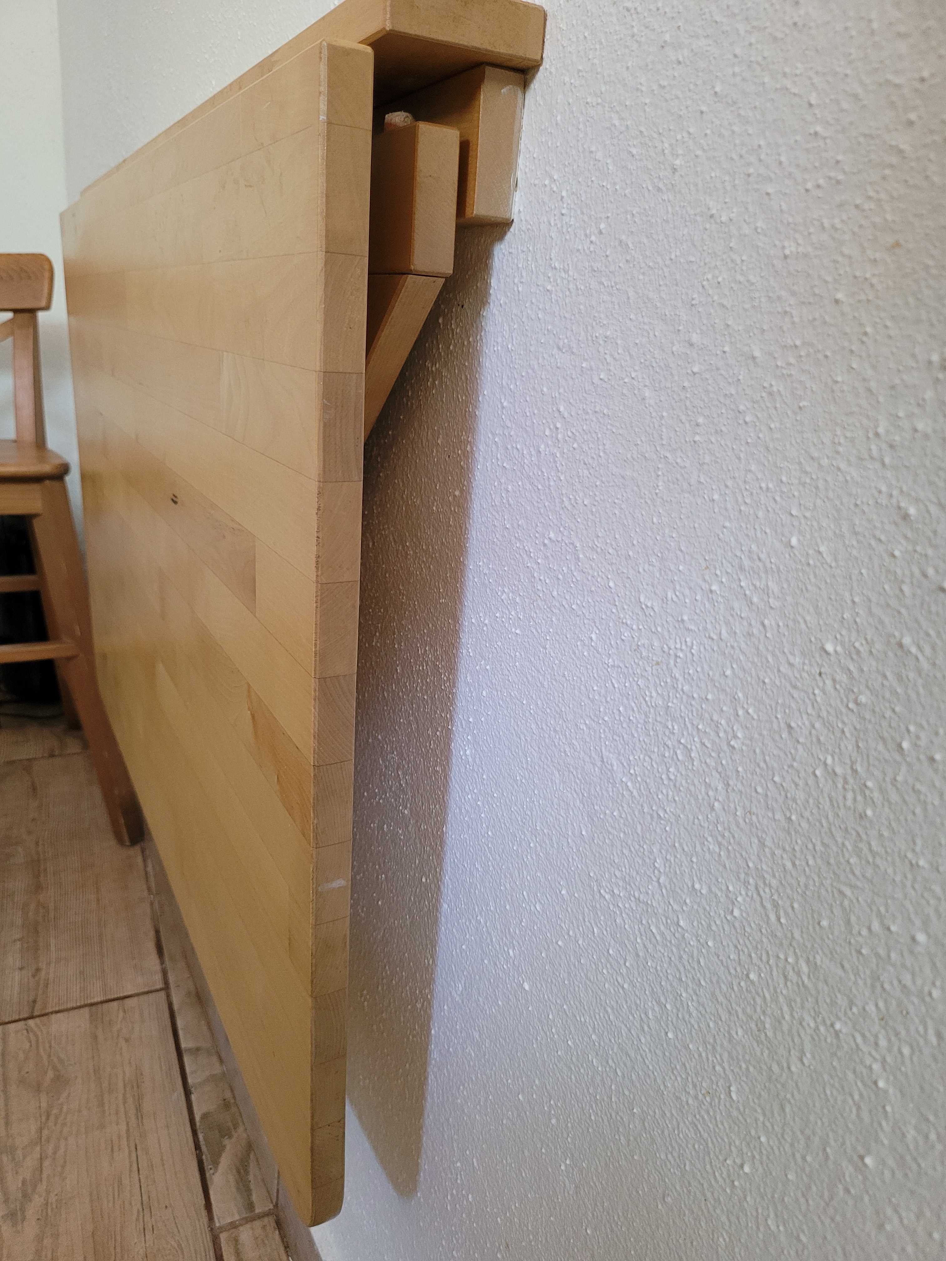 Mesa rebatível Ikea madeira