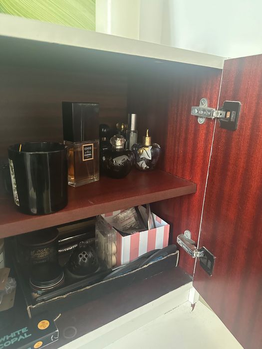 Komplet mebli kamienicznym stylu szafka kredens retro prl sztukateria