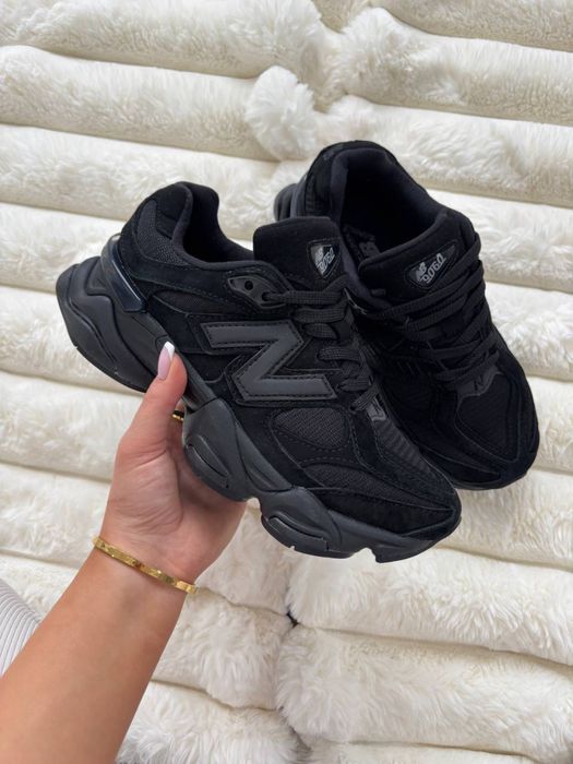 Кросівки New Balance 9060 Total Black 36-45 нью беленс чорні