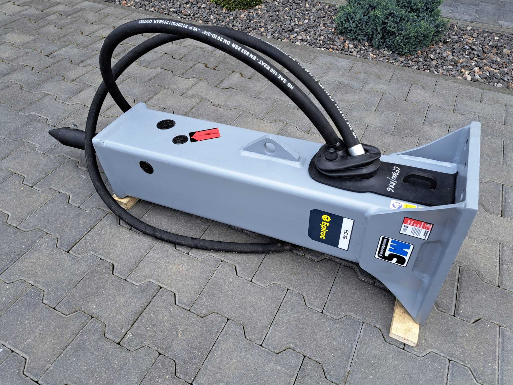 Młot hydrauliczny wyburzeniowy do minikoparki 4-7T EPIROC EC60T 220kg
