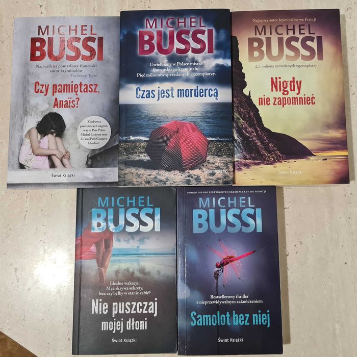 Michel Bussi 5 książek w bardzo dobrym stanie