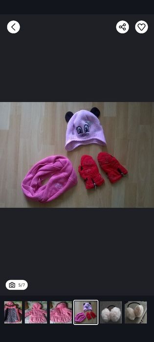 Zestaw dla dziewczynki na zimę
