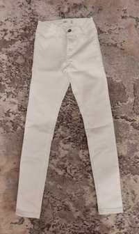 Jeansy spodnie białe 32 nowe bez metki