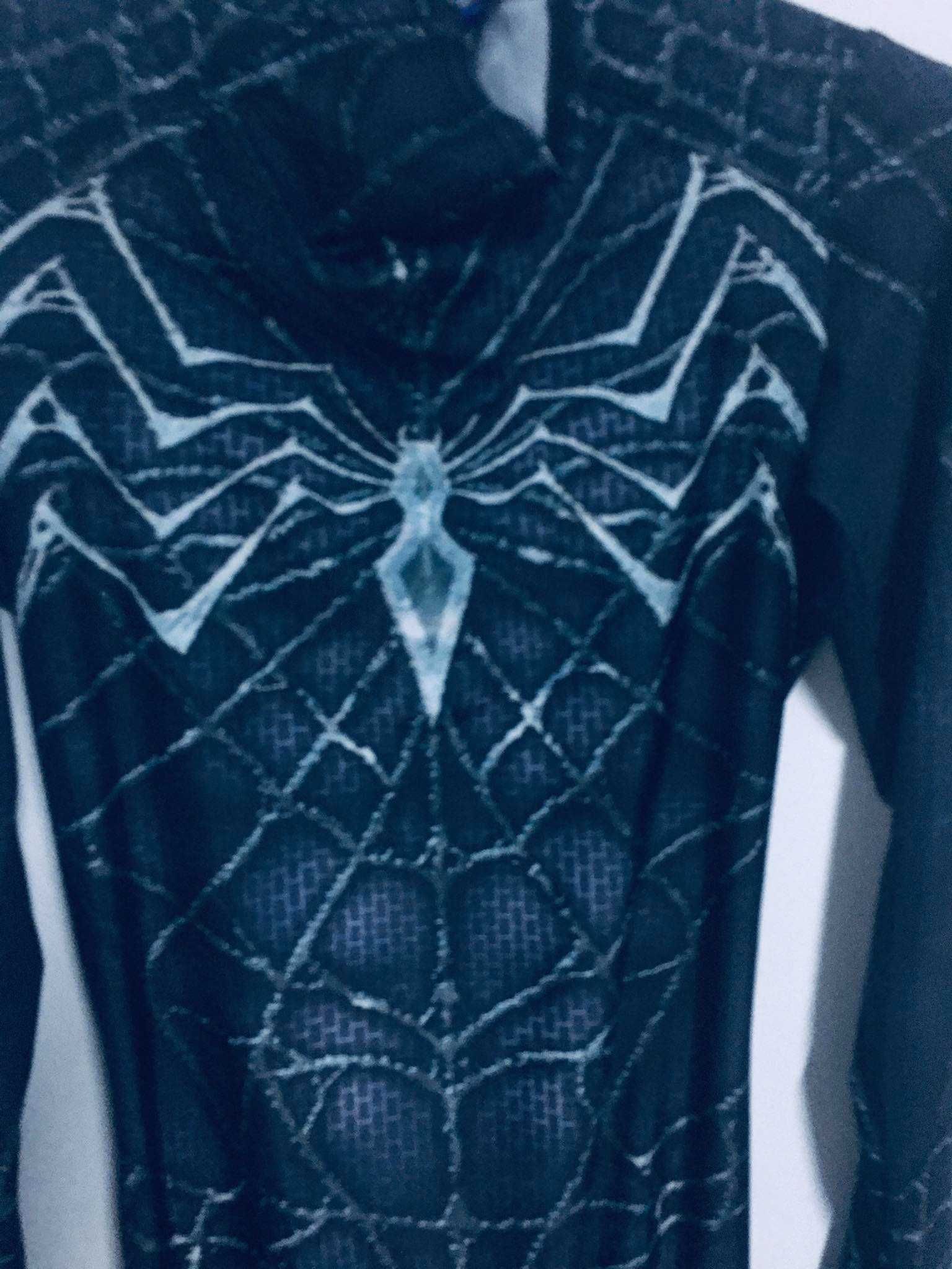 Czarny Spiderman strój karnawałowy dla doroslych