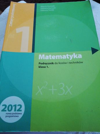 Matematyka podręcznik zakres podstawowy do liceum i technikum klasa 1