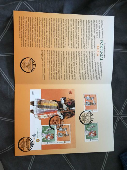 Filatelia Emissão conjunta Portugal India sobrescrito 1º dia 2017