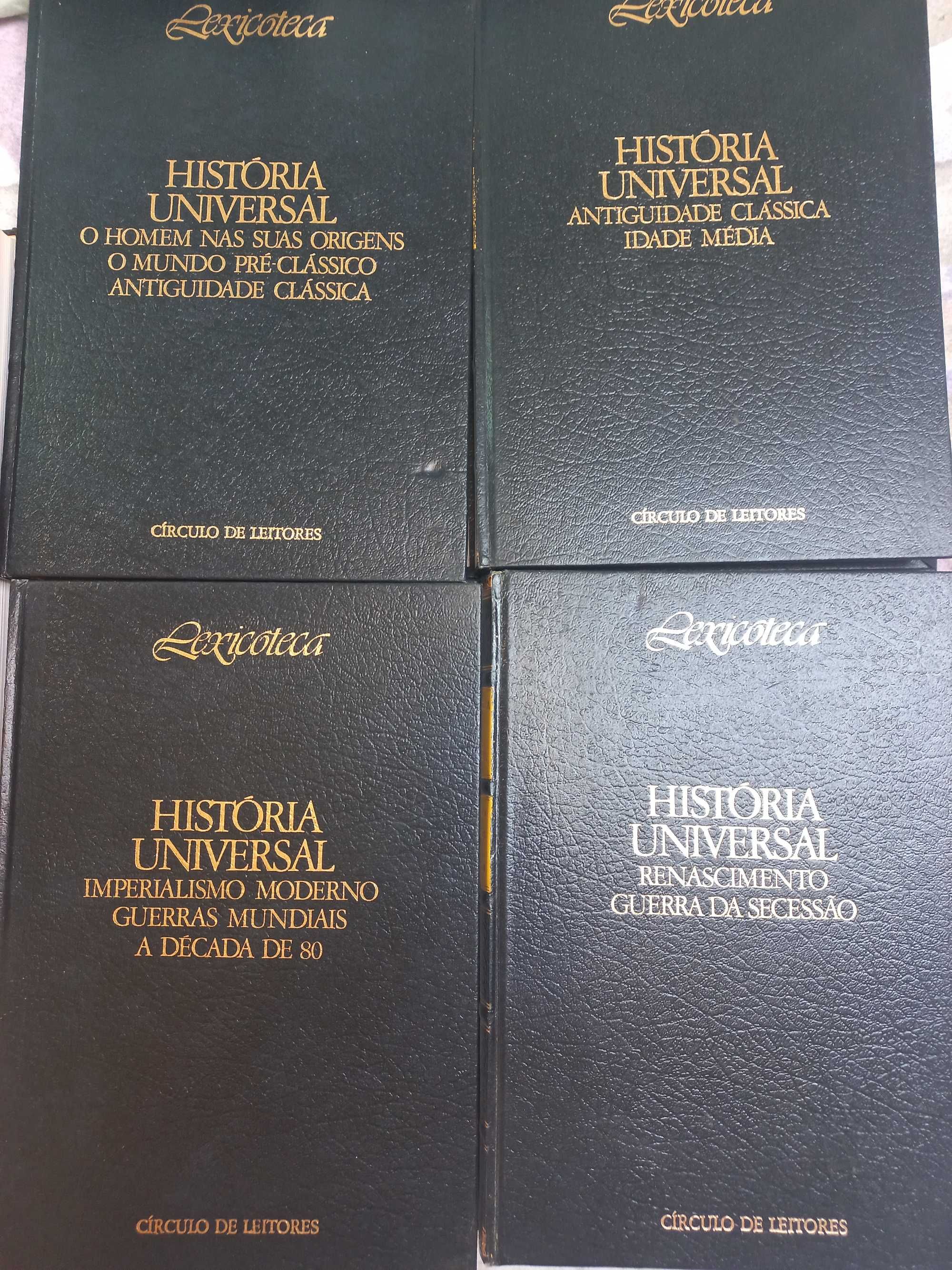 Coleção História Universal Lexicoteca Círculo de leitores 5 volumes