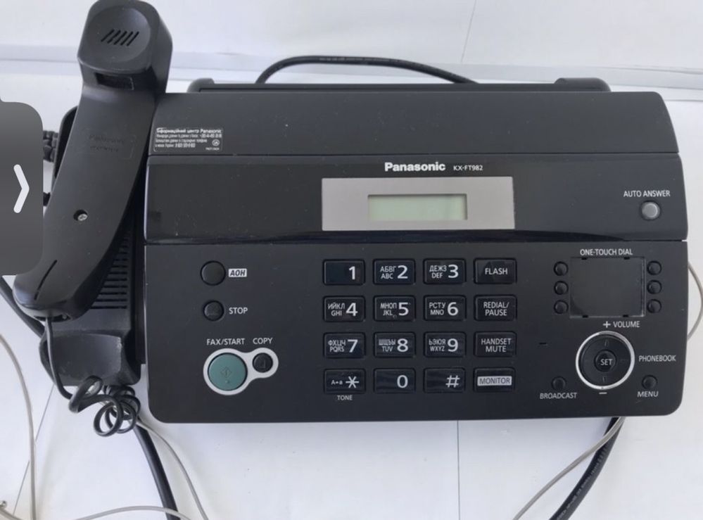 Факс Panasonic KX-FT982