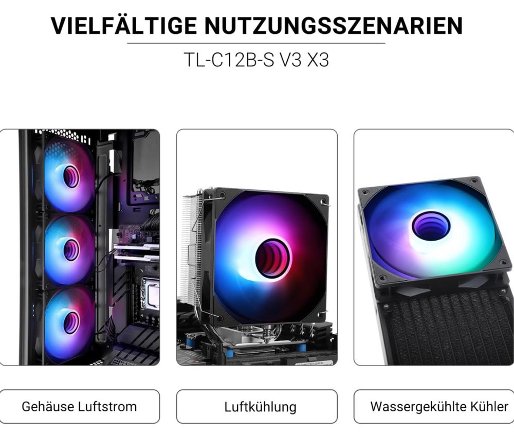 Thermalright TL-C12B-S V3 120 mm ARGB wentylator CPU