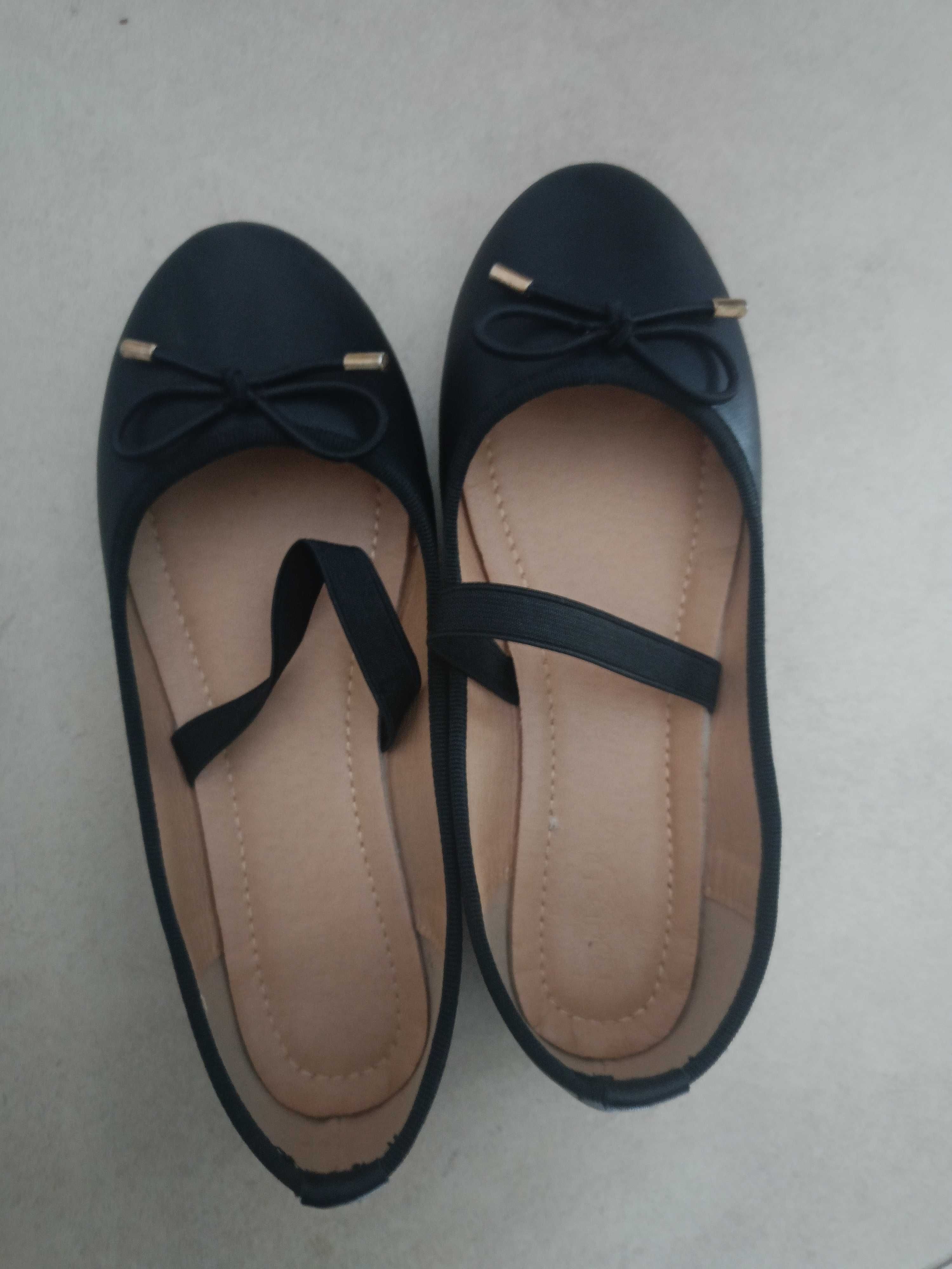 Baleriny czarne 36