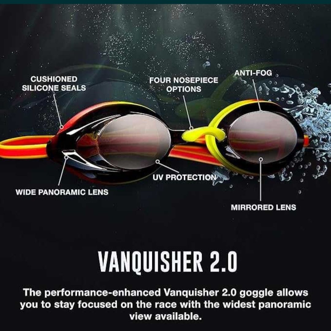 Okulary pływackie dla dorosłych AMAZON LUSTRZANE BASIC Unisex