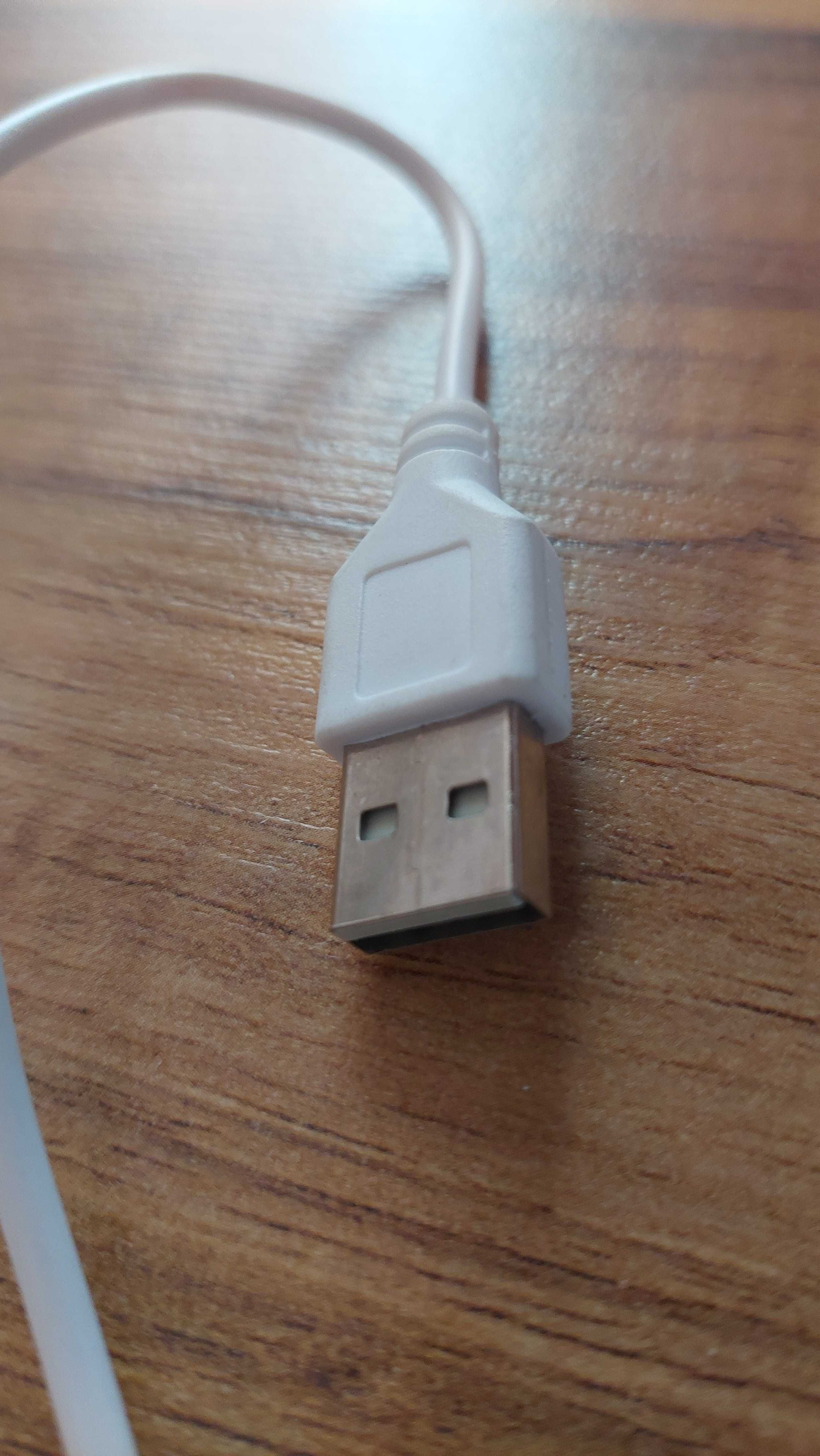 Kabel usb-usb-b biały 25 cm