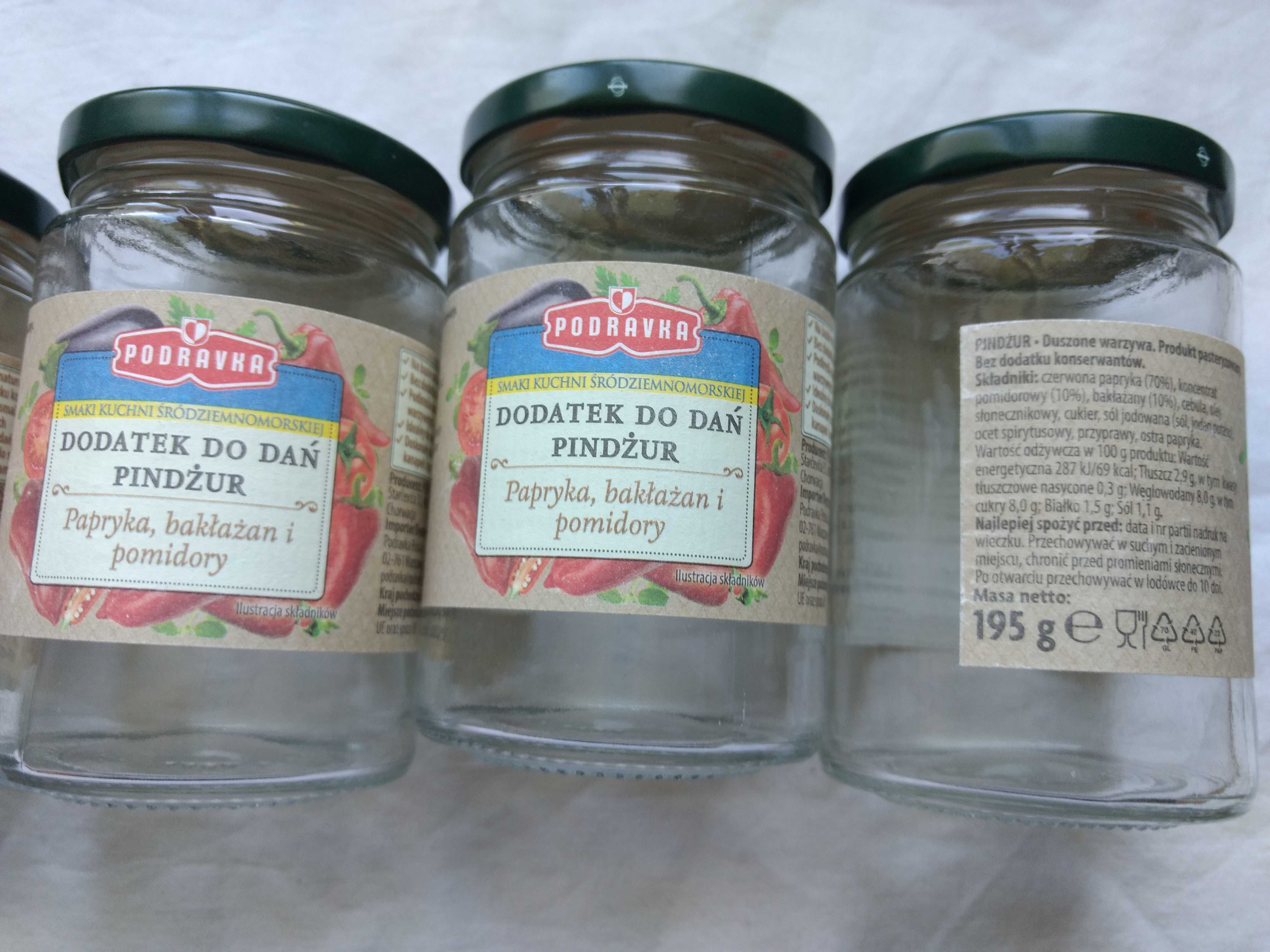 Słoik, słoiki Podravka,195g, 90 sztuk