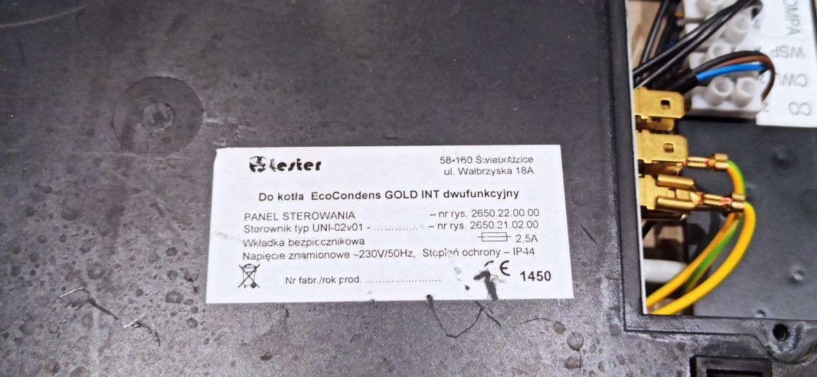 Płyta główna piec Termet Unico Tester UNI-02 v01