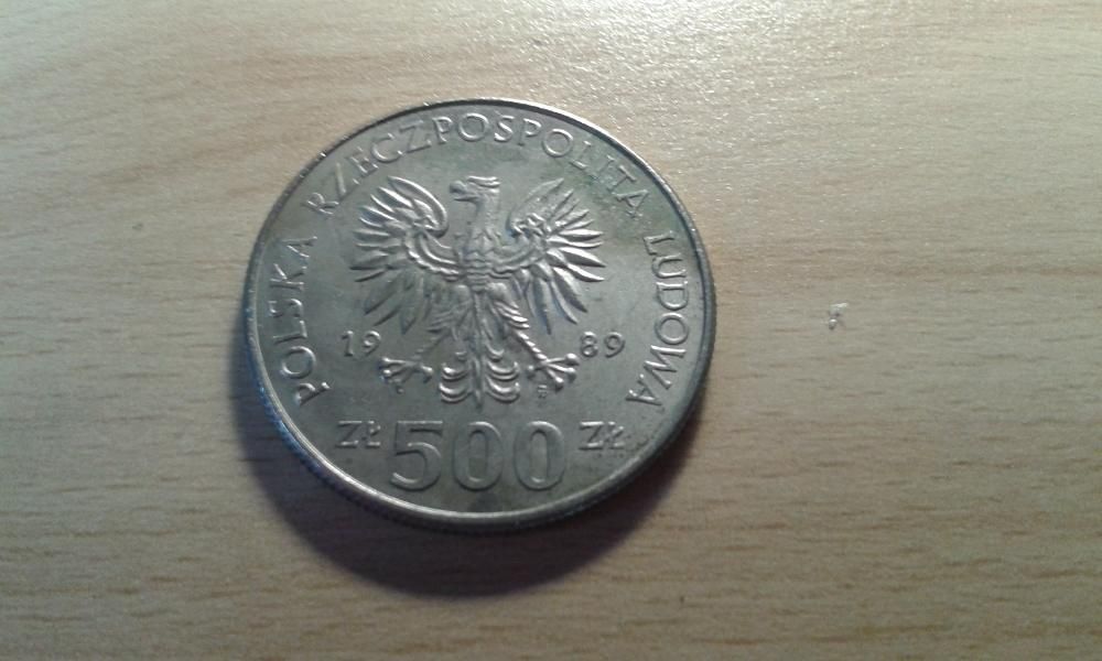 Moneta 500zł z 1989r.Władysław II Jagiełło