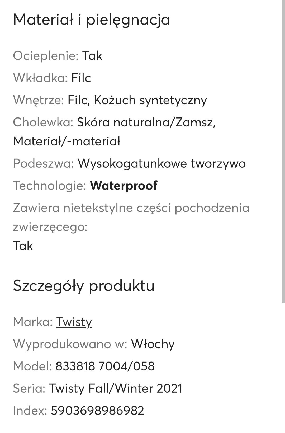 Kozaczki Twisty rozm 21