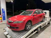 Mazda 6 Kombi 2.0 Diesel 2006 Czerwona 320 tys. km Alufelgi