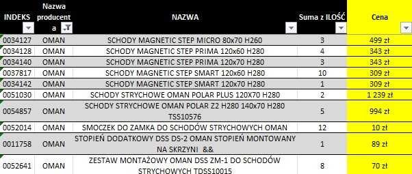 Schody strychowe MAGNETIC- Wyprzedaż