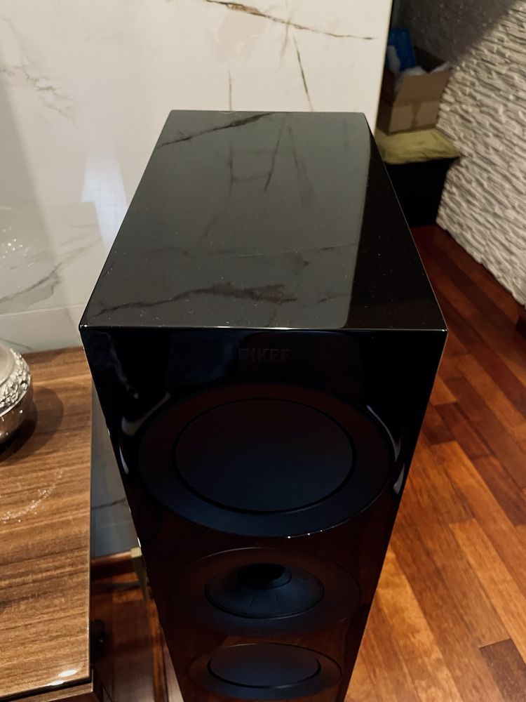 Kolumny KEF R7 Black Gloss w super stanie