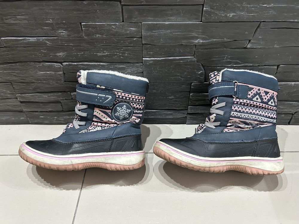 Buty zimowe 33 regulowane na rzepę Lidl śniegowce