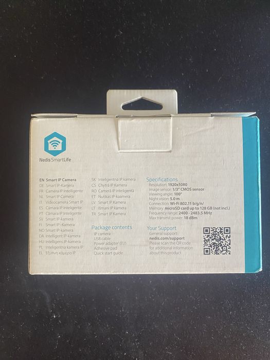 NEDIS Câmara de vigilância WIFICI06CWT